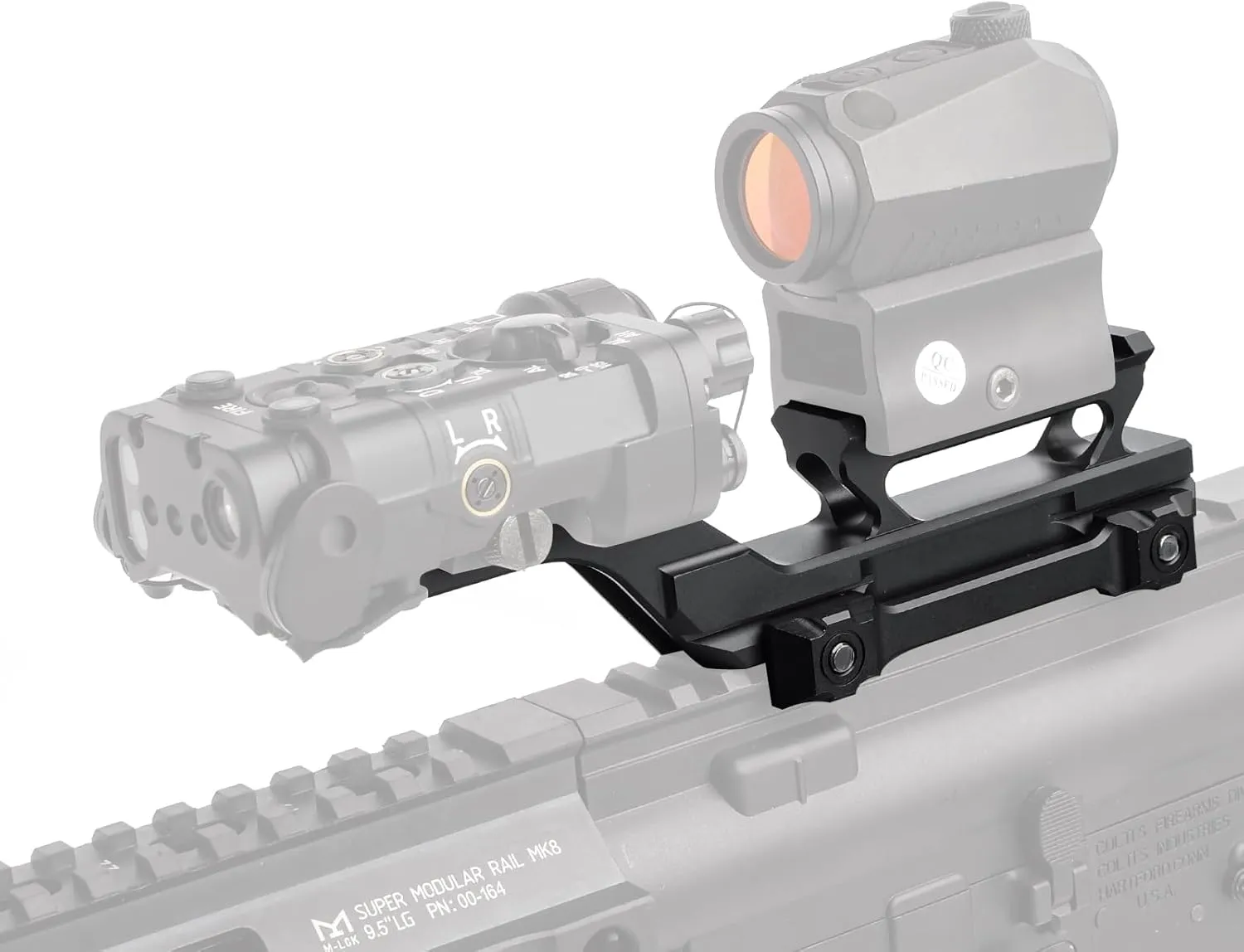 Tactical Group Type HY Mount Red Dot Riser Mount Laser Combo Adapter Mount Base Picatinny Rail Riser Scope Mount for T1 T2 Optic Scope Sight Holographic