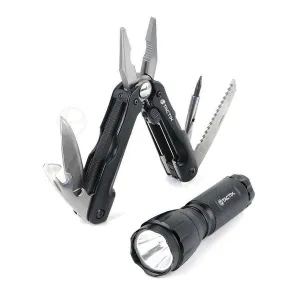 TACTIX 950025 SURVIVAL MULTI FUNCTION TOOL SET <br> ឈុតដង្កាប់ប្រើច្រើនមុខងារ