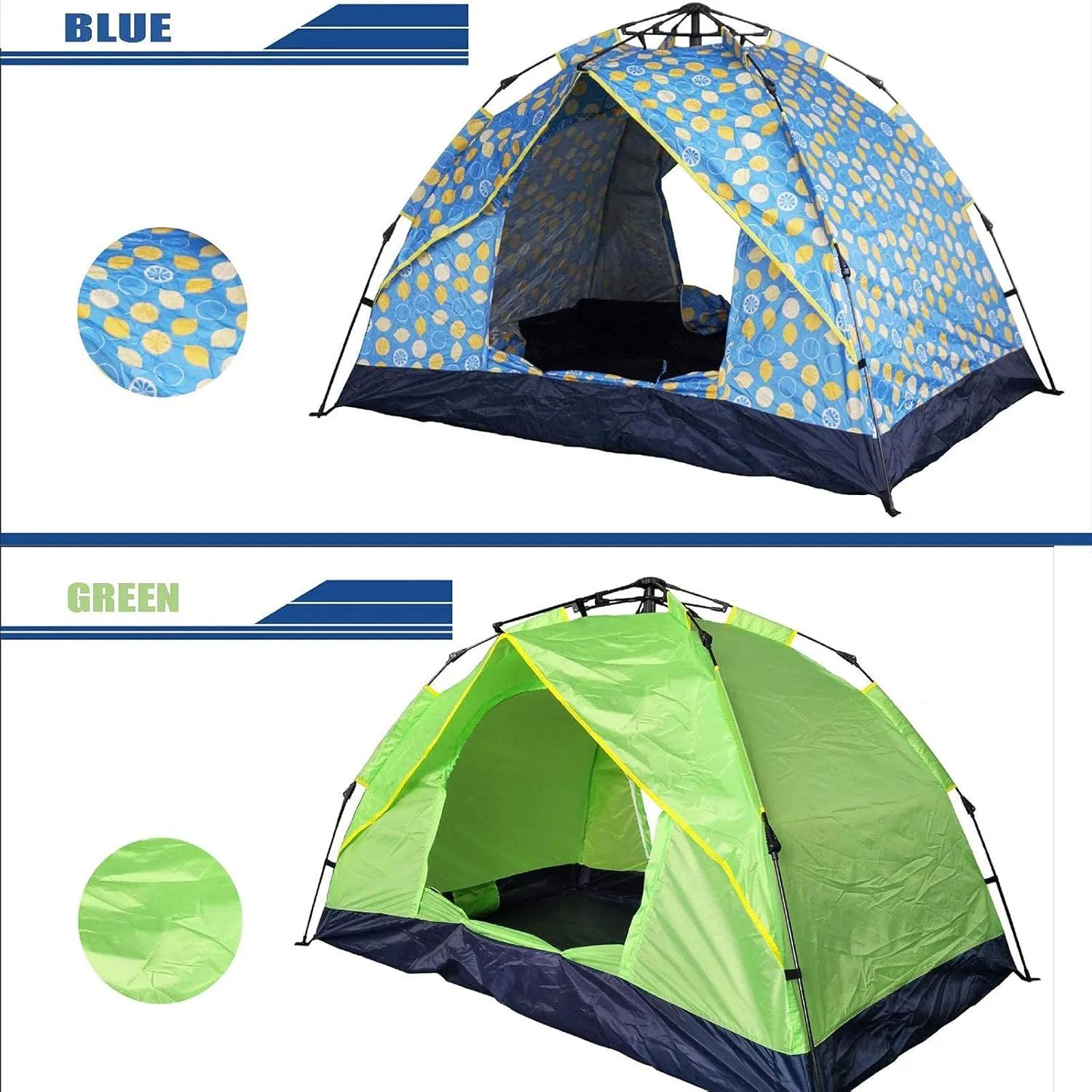 Teepee Tent for Adults 3-4 Person Family Camping Tent,Instant Automatic pop up Camping Tent,Protection,Perfect for Outdoor,Traveling,Camping,Fishing,etc