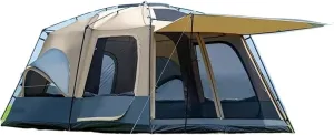 Tent Outdoor Camping Tent 8-10 People 2 Rooms Large Family Tent Double Layer Picnic Camping Lightweight
