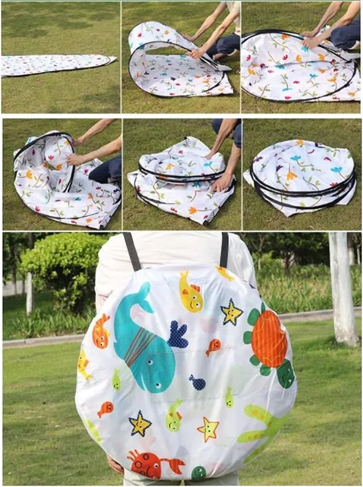 Tent Pod Up Portable Outdoor Shower Tent Changing Room Privacy Tent Instant Camp Toilet Rain Shelter for Camping Beach Lightweight Sturdy Easy Set Up Foldable with Carry Bag (A 150cm)