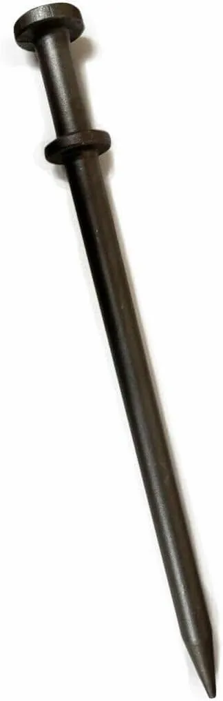 TentAndTable Double Head Metal Tent Stakes Heavy Duty Steel Ground Stake, Versatile Spikes to Anchor Commercial Inflatables, Event Party Tents, and Outdoor Camping Shelters, 1 x 20 Inch, 10 Pack