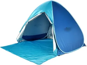Tents Dome Frame Pop-Up Outdoor Beach Seaside Sunscreen Quick-Open Portable Folding Automatic Easy Fishing Shade Rain Speed Open