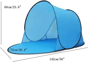 Tents for Camping Camping Tent Pop Up Tent Summer Sea Polyester Sun Shelters Travel Hiking Beach Tent Garden Outdoor Water Camping Accessories (Color : Orange)