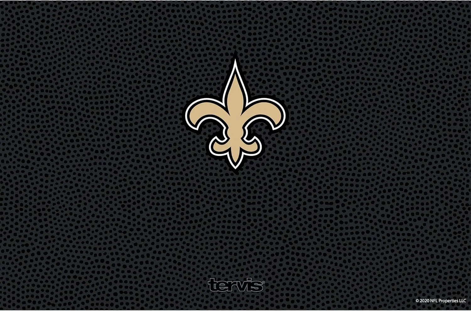 Tervis NFL New Orleans Saints-Black Leather Water, 32oz Wide Mouth Bottle, Stainless Steel