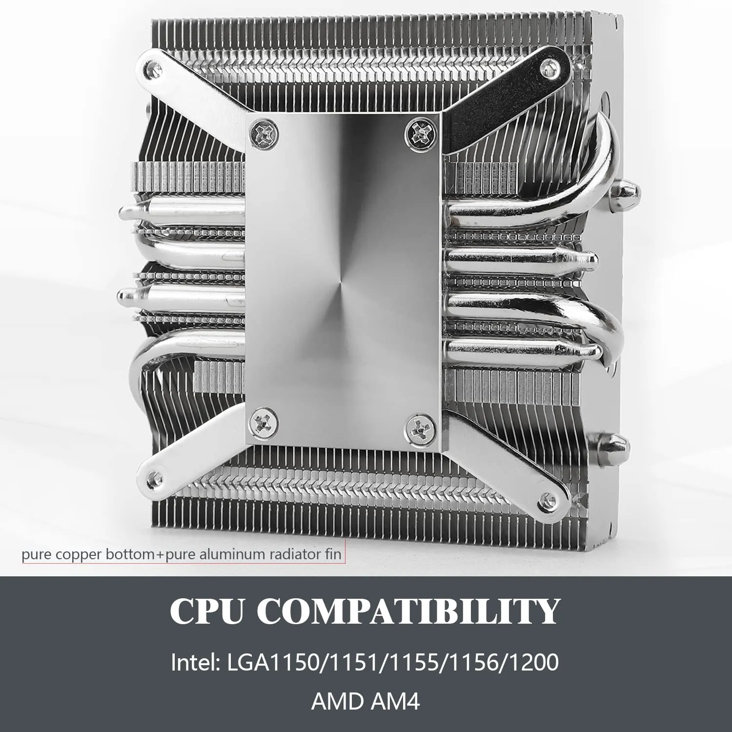 Thermalright AXP90-X47 Low Profile ITX CPU Air Cooler, 47mm Height, TL-9015 92mm PWM Fan,4 Heat Pipes CPU Cooelr, for AM4/ AM5,Intel 1150/1151/1200/1700/1851