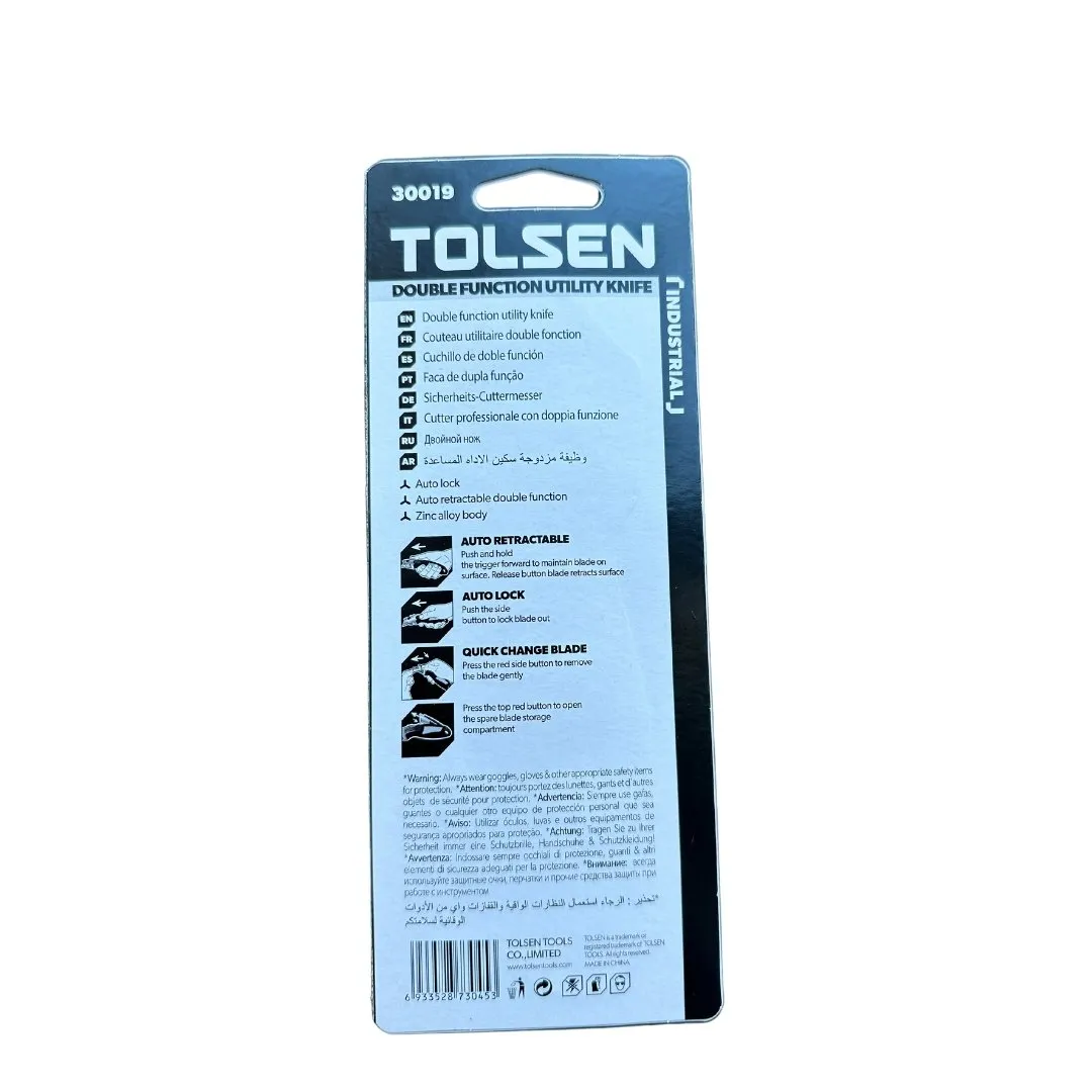 Tolsen Double Function Utility Knife 30019