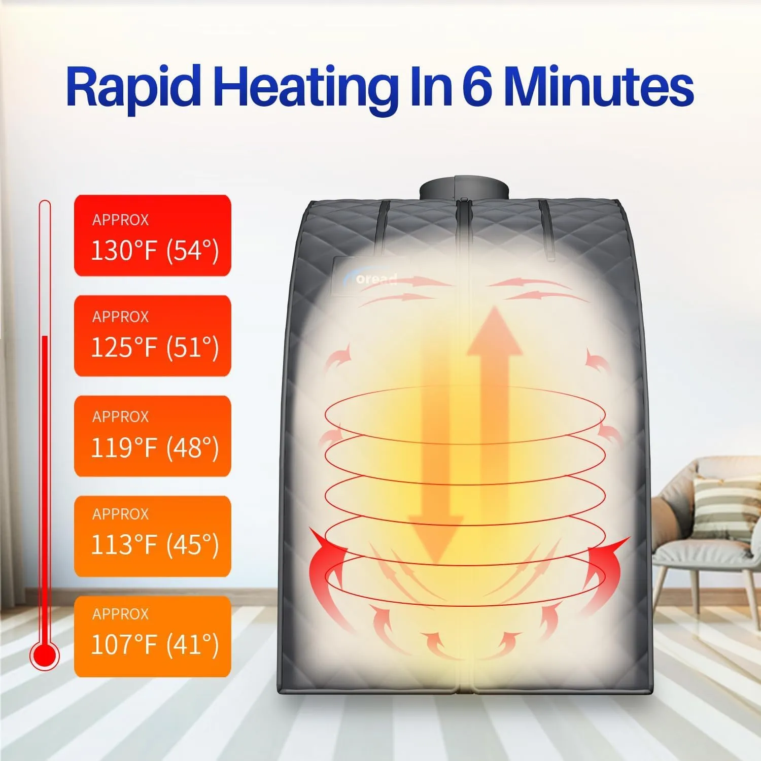 TOREAD Single Person Sauna Portable Folding Steam Sauna with 1000W&2.6L steam Generator, Personal Sauna Tent for Relaxation, Fast Heating in 6 Min, with Remote Control, Grey