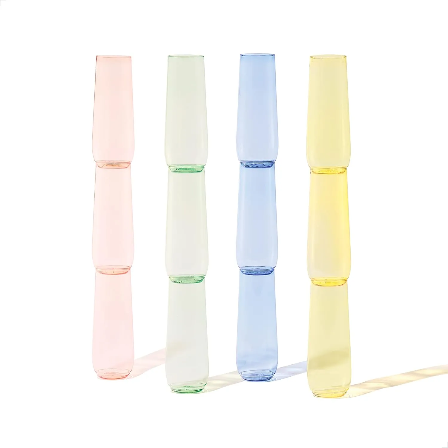 TOSSWARE POP 9oz Flute - Color Series SET OF 12, Premium Quality, Recyclable, Unbreakable & Crystal Clear Plastic Champagne Glasses