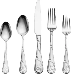 Towle Everyday Anchor Flatware Service for 4, 20 Piece Set, 18/0 Stainless Steel, Silverware Set