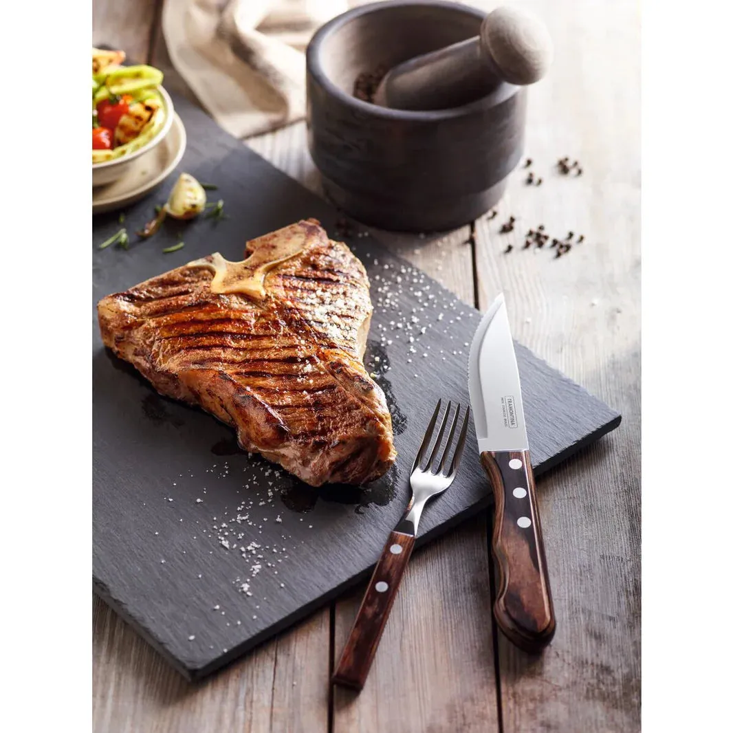TRAMONTINA - JUMBO POLYWOOD STEAK  KNIVES LOOSE