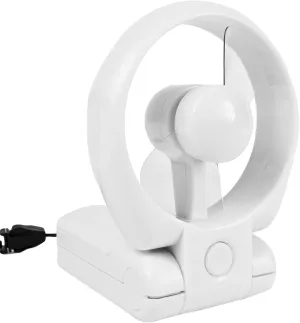 Travelon 3 Speed Personal Folding Fan - White