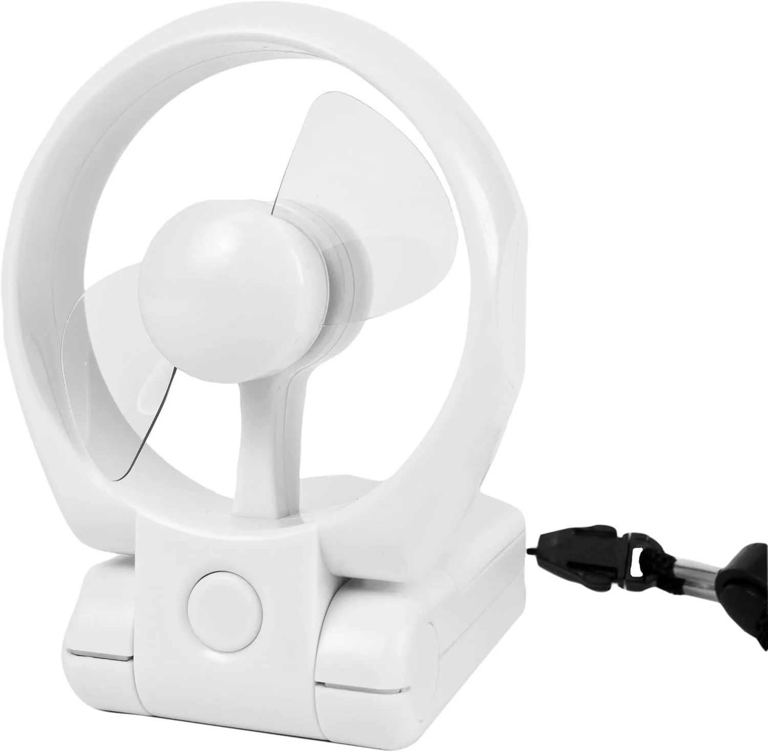 Travelon 3 Speed Personal Folding Fan - White