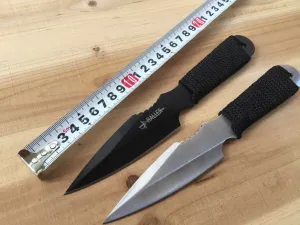 Triangular Shape Straight Knife 440C Steel