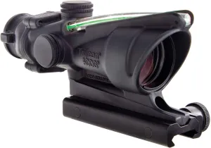 Trijicon ACOG 4 X 32 Scope Dual Illuminated Horseshoe Dot .223 Ballistic Reticle, Green