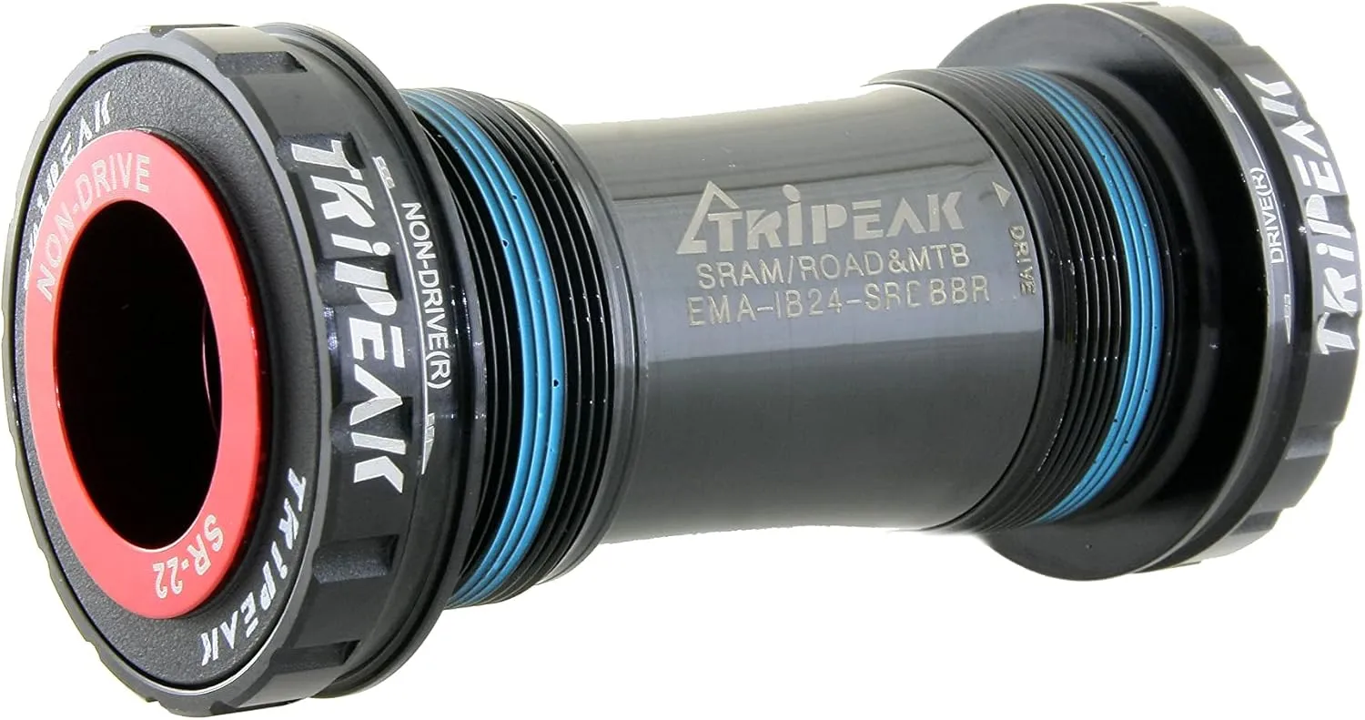 TRiPEAK Bottom Bracket BSA/ITA/C60/CR1/T47, with Ceramic Bearings for 22mm SRAM Dub & 22/24mm GXP Crankset, Threaded BB Compatible with Trek, Giant, Specialized, Canyon, Campagnolo Frame