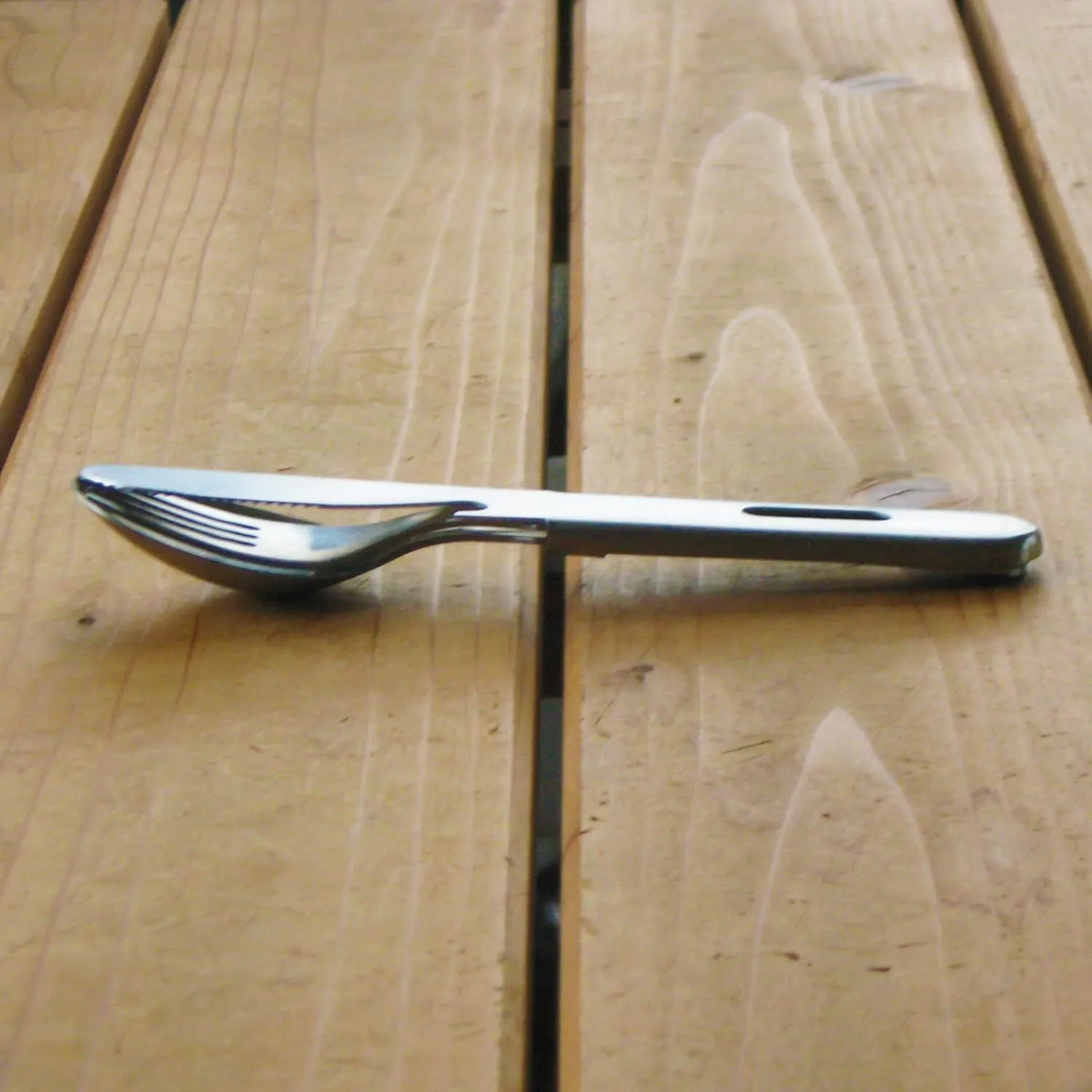 Tsubamesanjo Camping Outdoor Cutlery Set, 3 Pieces, Knife, Spoon, Fork, Matte, Made in Japan