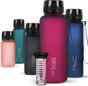 UberBottle Water Bottle   Sieve - 350ml, 500ml, 650ml, 1L, 1.5L, 2L, BPA Free, Leak-Proof, Reusable, Lightweight, Ideal for School, Sport, Fitness, Gym, Work