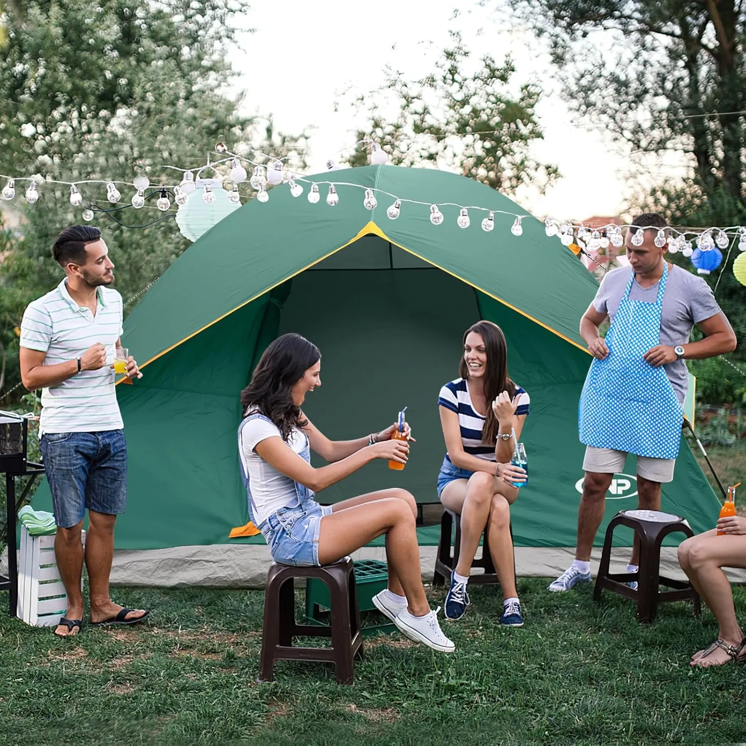 UNP Camping Tent 2/3/4/6 Person Dome Tent, Easy to Set Up for Camping, Lightweight Camping Tent, Portable Camping Tent for Outdoor and Backpacking Beaches