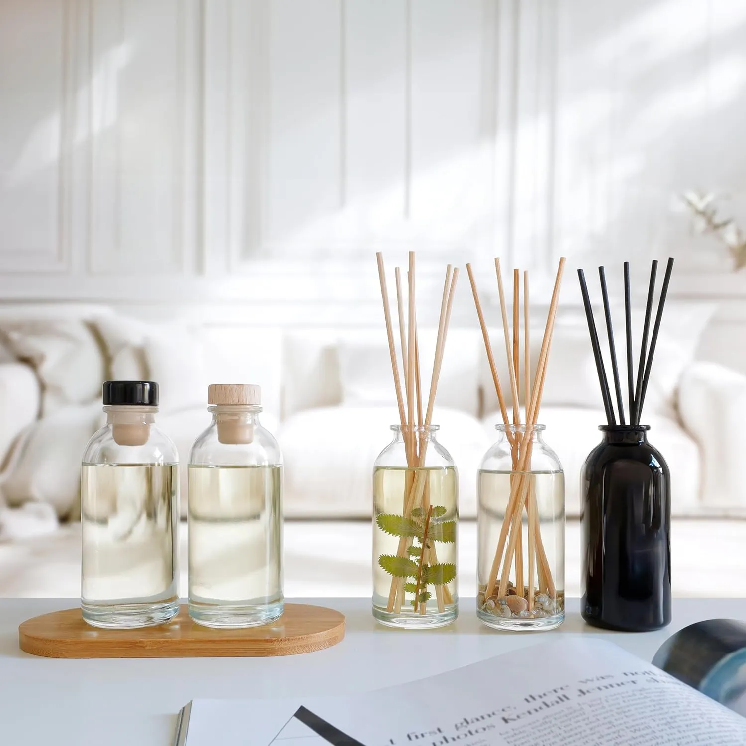 Urban Naturals Eucalyptus & Sage Essential Oil Reed Diffuser Refill | Large 8 Ounce Size | Includes a Free Set of Reed Sticks! Made in The USA