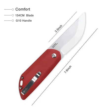 V4559C1 Comfort Folding Knife, 3.27 Inch 154 CM steel