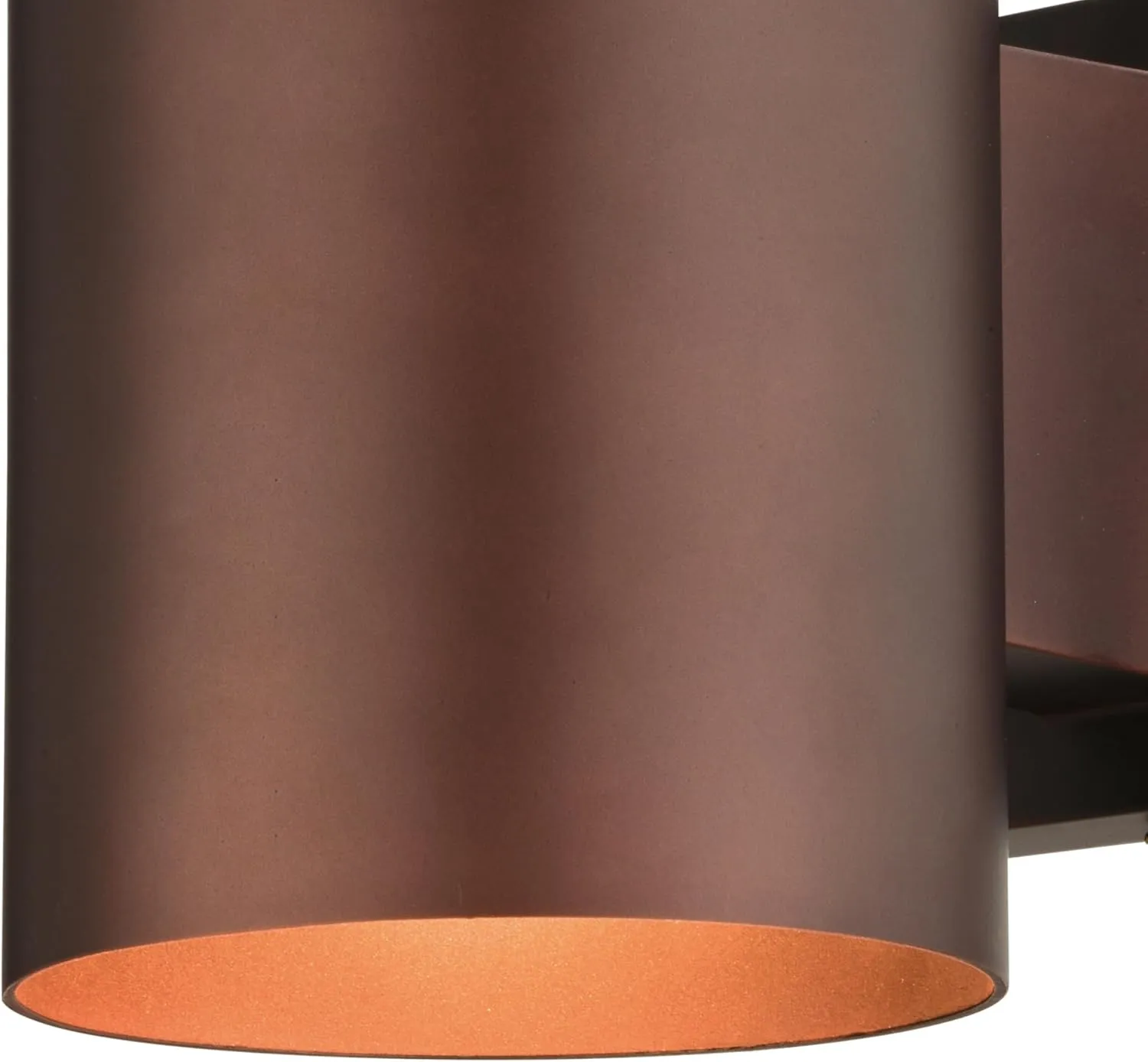 VAXCEL Chiasso Modern Outdoor Porch Light, 5" W x 7.25" H Bronze Cylinder Wall Sconce, Waterproof Dark Sky Wall Light for Porch, Patio, Deck, or Front Door