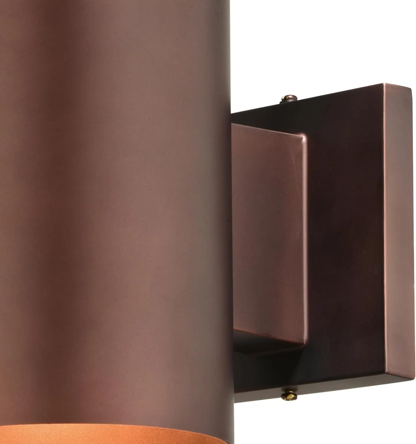 VAXCEL Chiasso Modern Outdoor Porch Light, 5" W x 7.25" H Bronze Cylinder Wall Sconce, Waterproof Dark Sky Wall Light for Porch, Patio, Deck, or Front Door