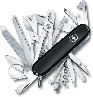 Victorinox SwissChamp Swiss Army Knife, 33 Function Swiss Made Pocket Knife with Large Blade, Screwdriver, Chisel and Combination Pliers