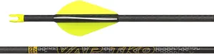 Victory Archery VAP TKO 0.166" 175/235/300/350/400/500 Spine Small Diameter Carbon Hunting Arrow Vane Fletched 6 Pack