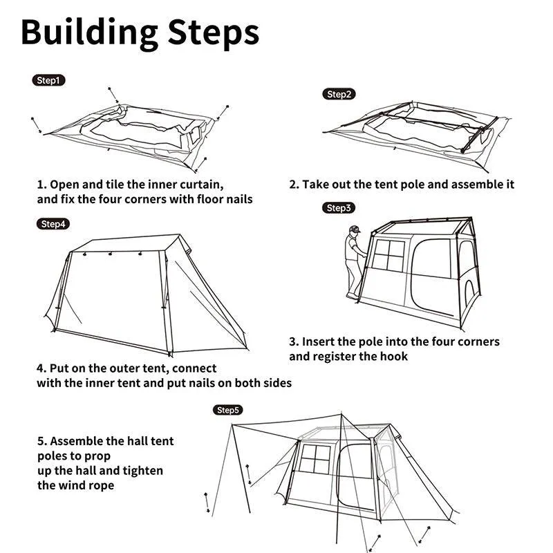 Village 5.0-Roof Automatic Tent