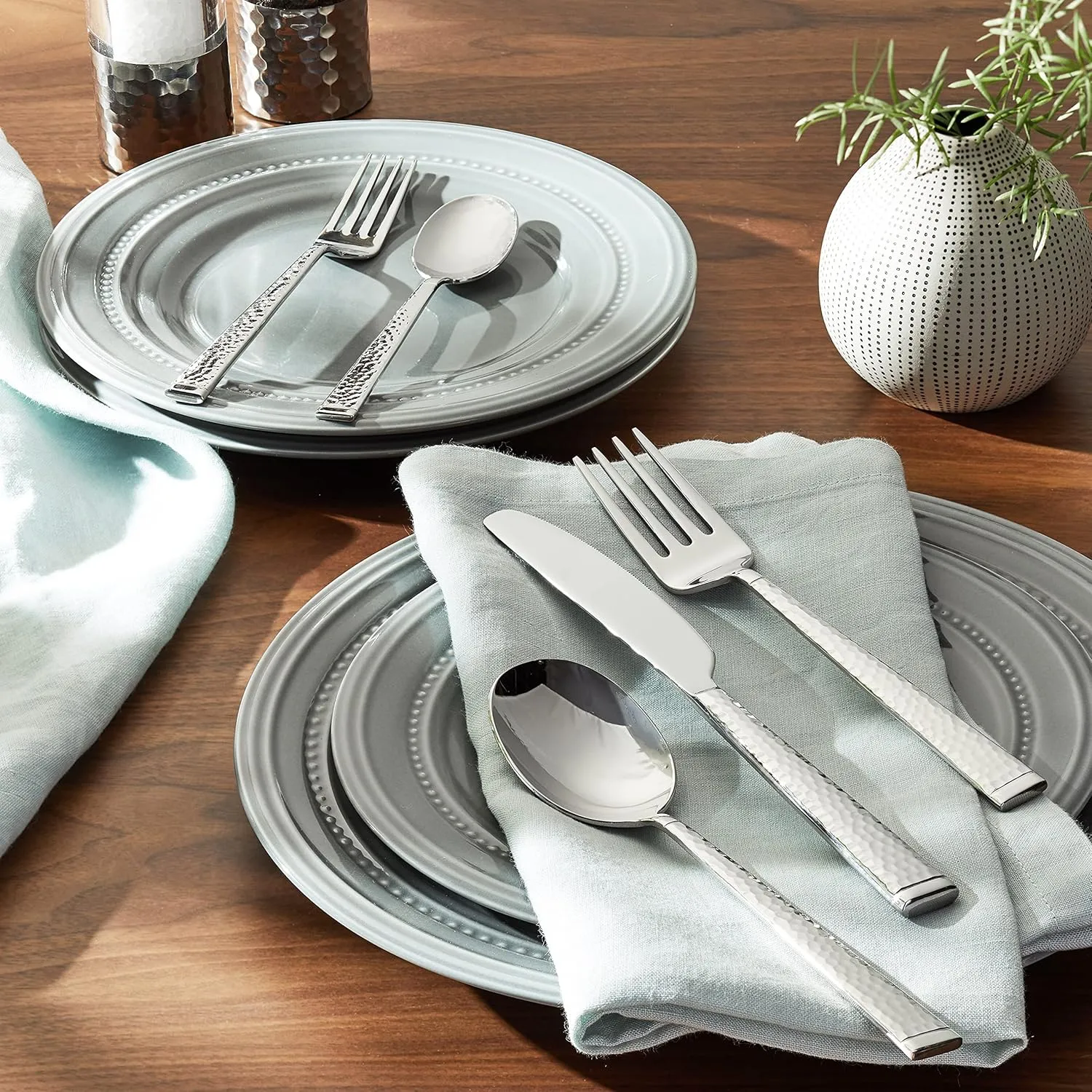 Villeroy & Boch Blacksmith 60-Piece Flatware Set, 18/10 Stainless Steel, Service for 12, Gift Boxed