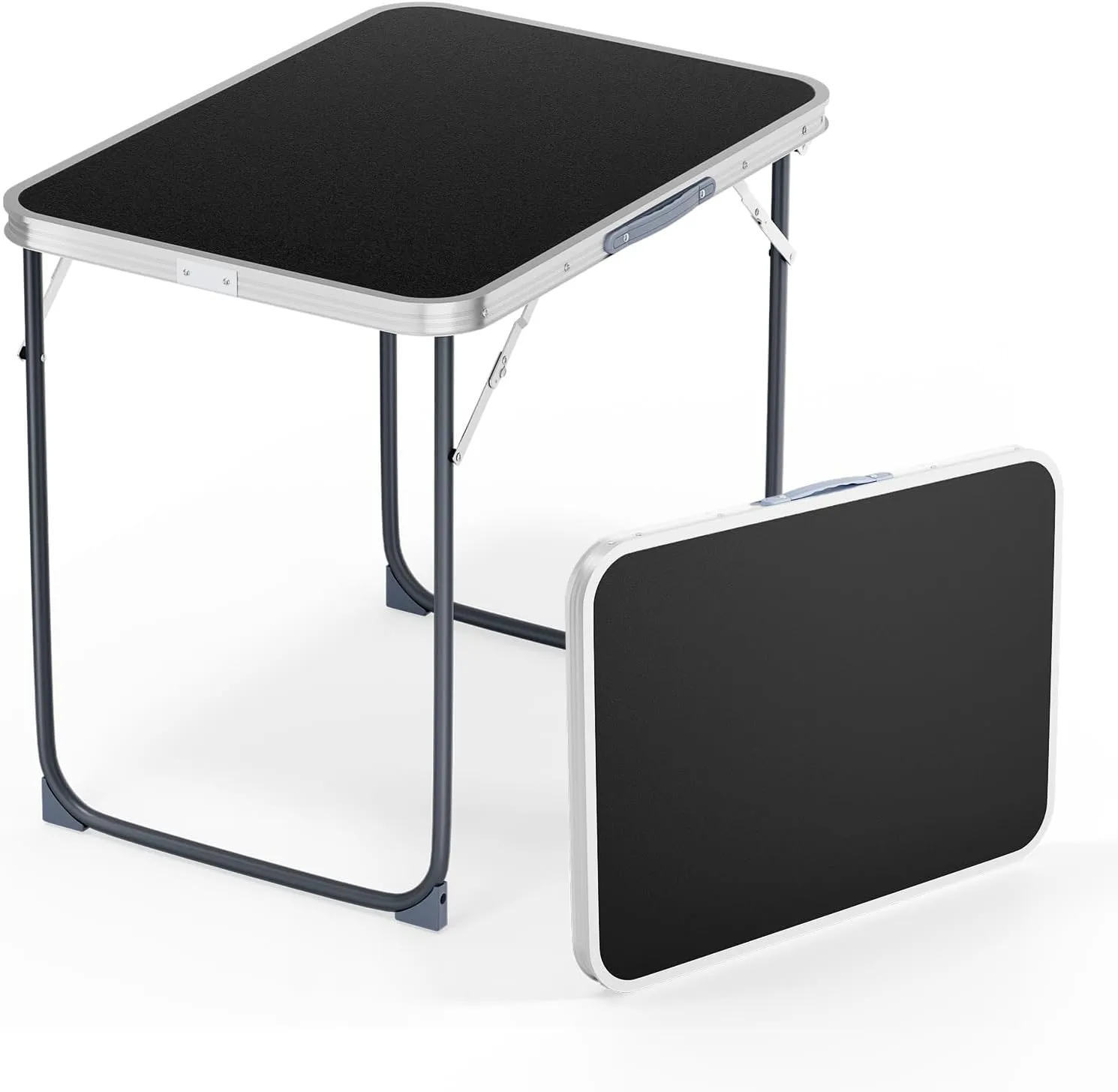 VINGLI 2.3FT Small Folding Camping Table，Portable Camping Table with Carrying Handle, Picnic Table Foldable Table Essentials for Indoor Outdoor