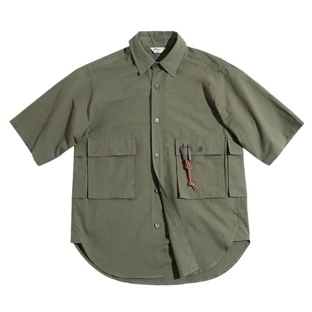 VINTAGE CARABINER LOOSE SHORT-SLEEVED