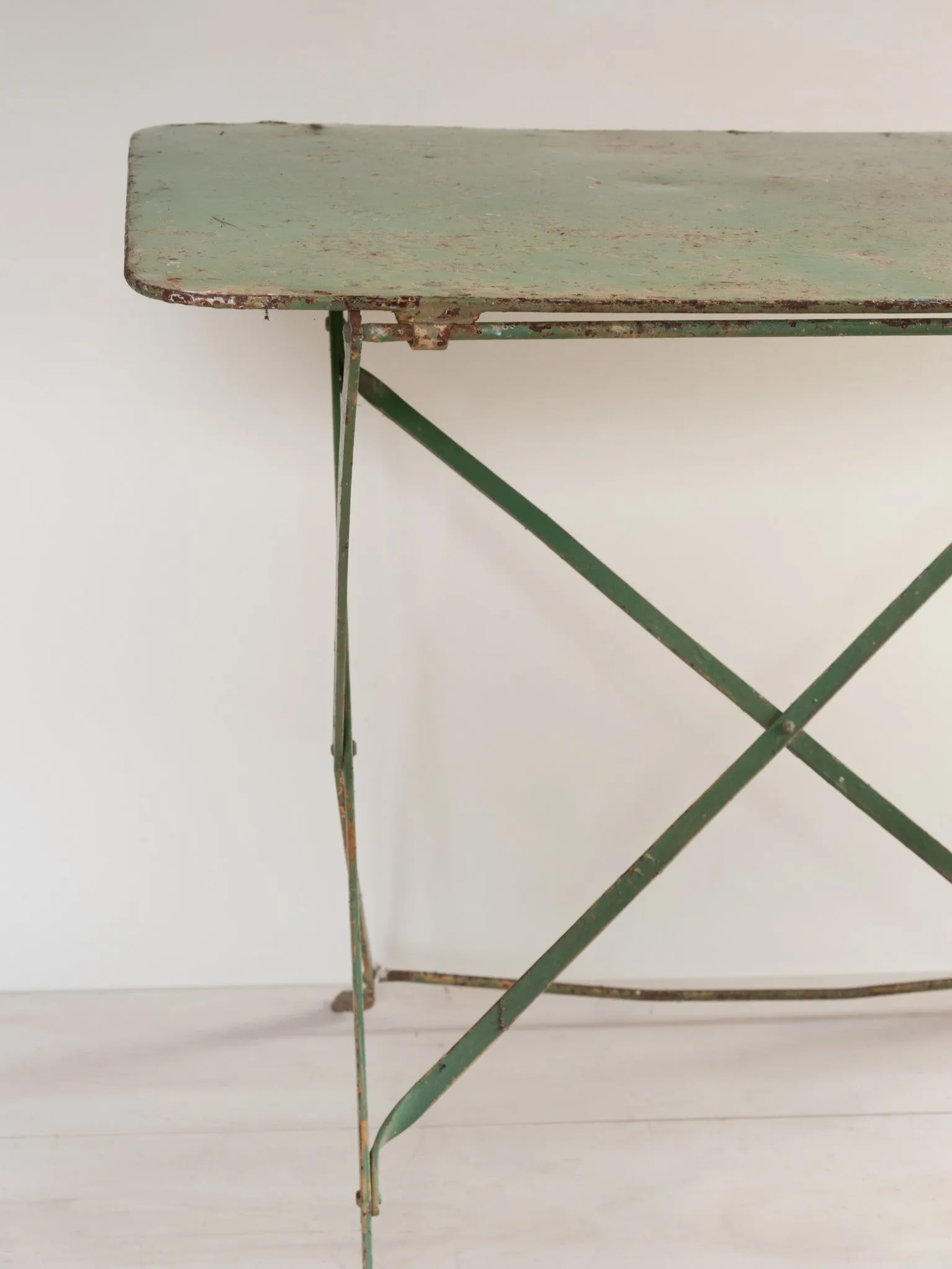 Vintage French Metal Folding Garden Table