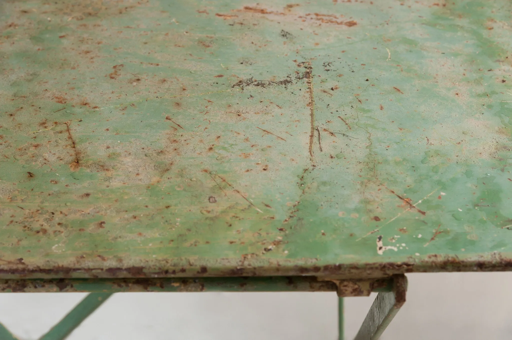 Vintage French Metal Folding Garden Table