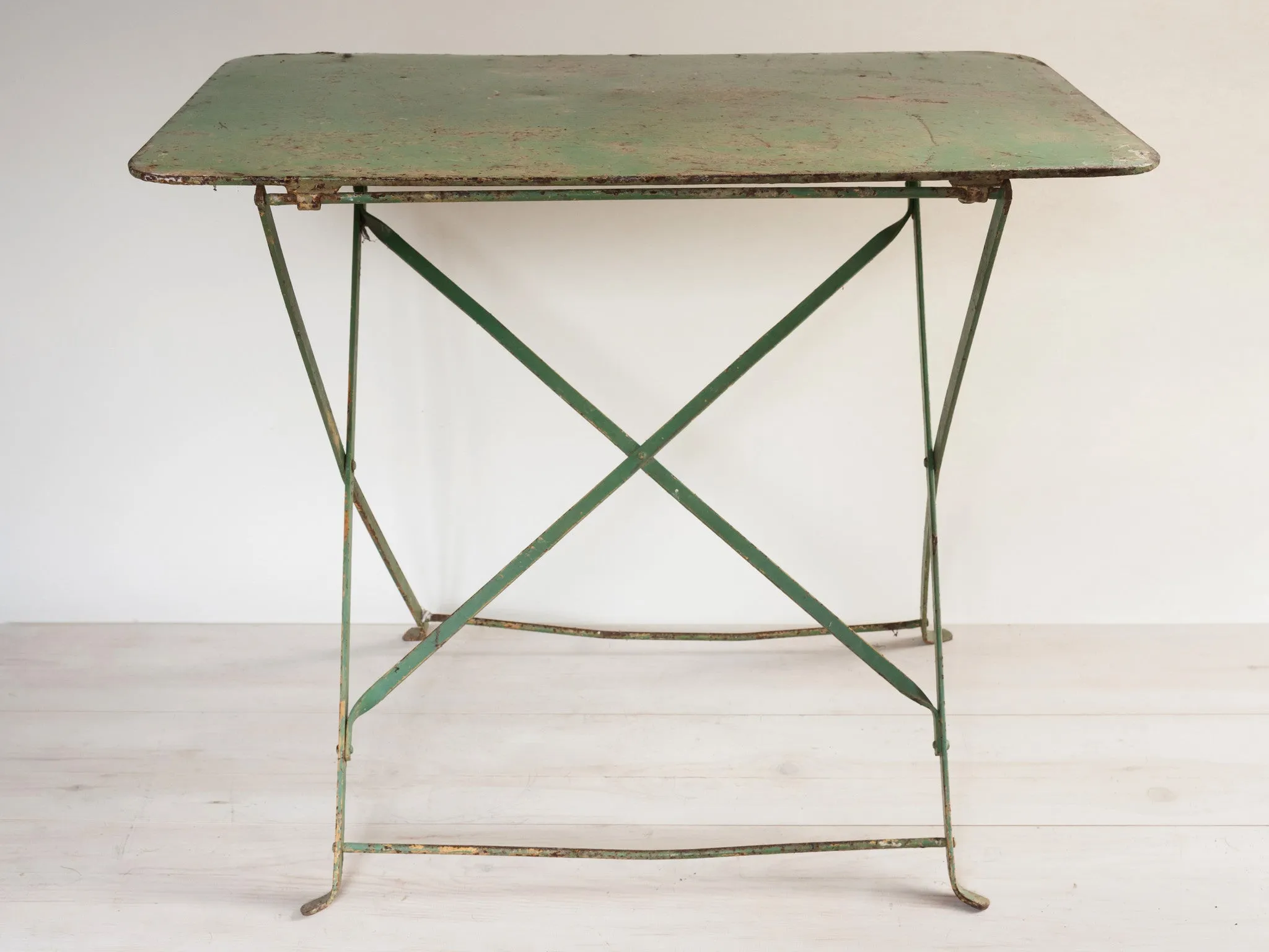 Vintage French Metal Folding Garden Table