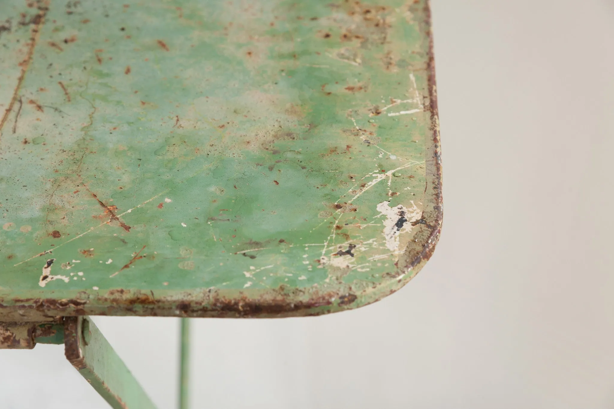 Vintage French Metal Folding Garden Table