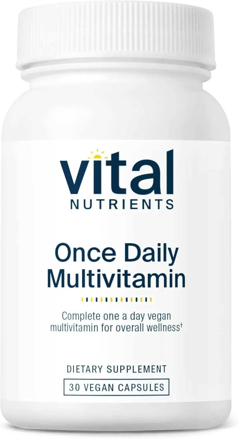 Vital Nutrients Once Daily Multivitamin | Vegan Multi for Women & Men | Allergen-Free | 19 Essential Vitamins   Antioxidants for Eye and Heart Health | Gluten, Dairy & Soy-Free | 30 Capsules