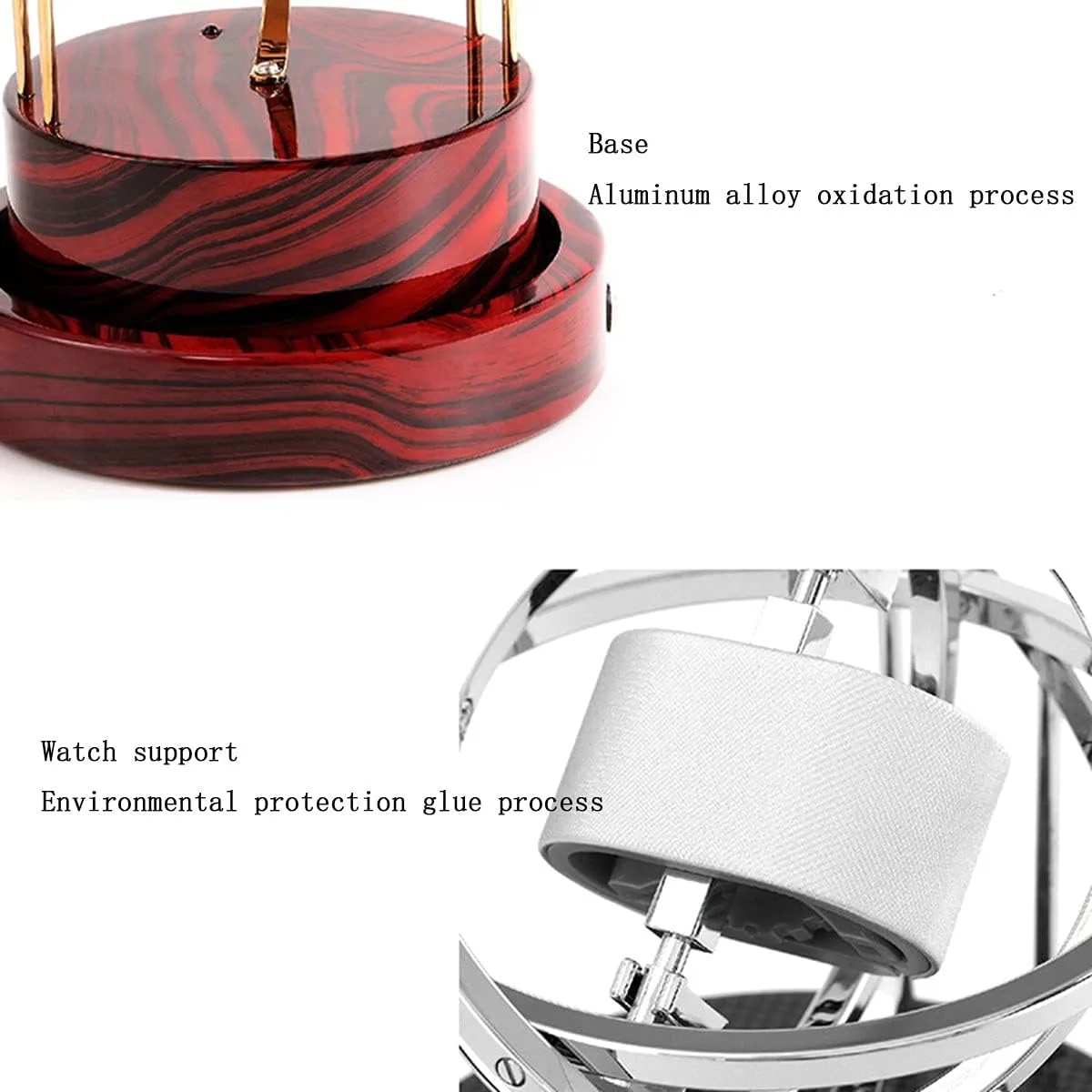 Watch Boxes Automatic Winder, Watch Box Automatic Single Glass Winder Single Glass Single Winder Super-Quiet Motor