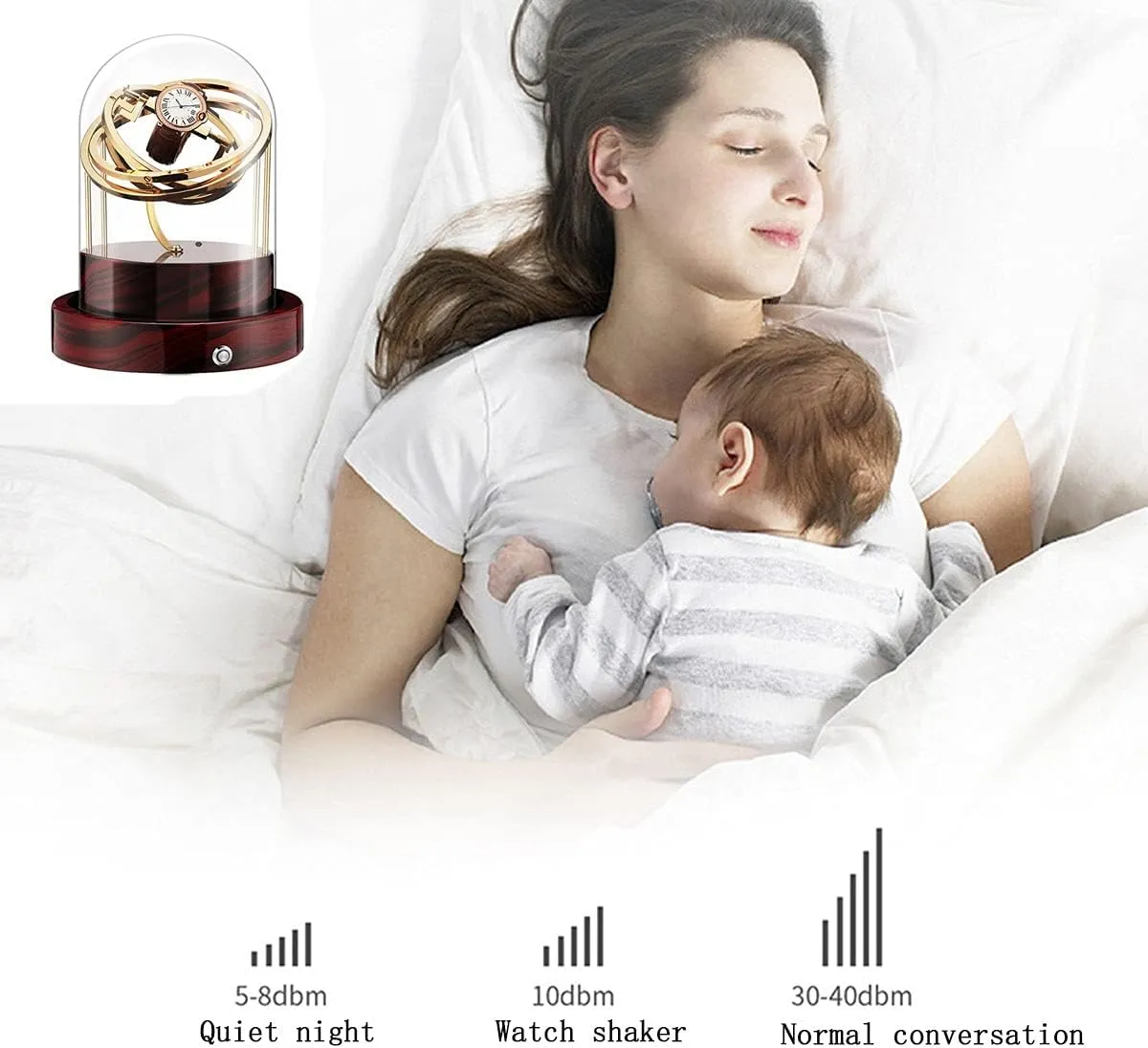 Watch Boxes Automatic Winder, Watch Box Automatic Single Glass Winder Single Glass Single Winder Super-Quiet Motor