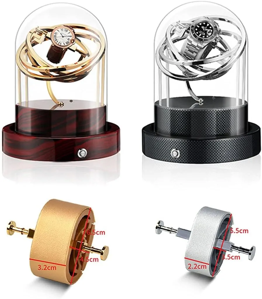 Watch Boxes Automatic Winder, Watch Box Automatic Single Glass Winder Single Glass Single Winder Super-Quiet Motor