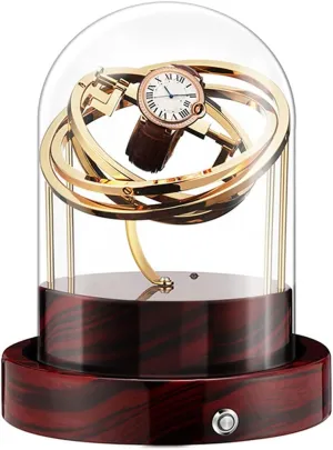 Watch Boxes Automatic Winder, Watch Box Automatic Single Glass Winder Single Glass Single Winder Super-Quiet Motor