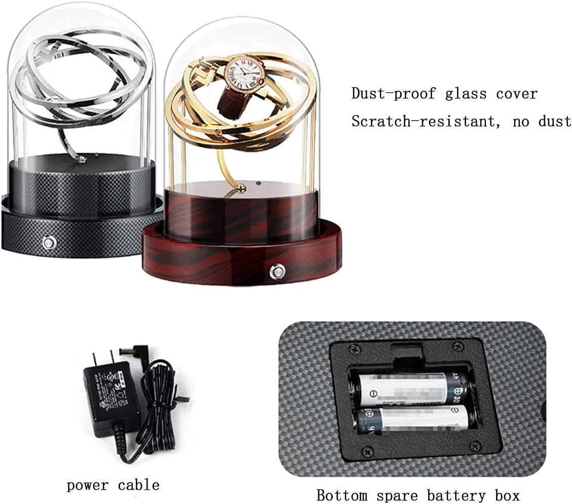 Watch Boxes Automatic Winder, Watch Box Automatic Single Glass Winder Single Glass Single Winder Super-Quiet Motor