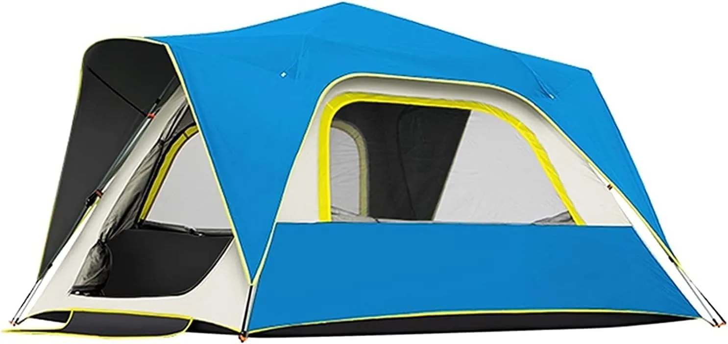 Waterproof Tent for Camping, 4 Person Tent Family Tent Pop Up Tent, 2 Mesh Windows for Ventilation, Pop Up Tents for Camping Picnic Party, Automatic I