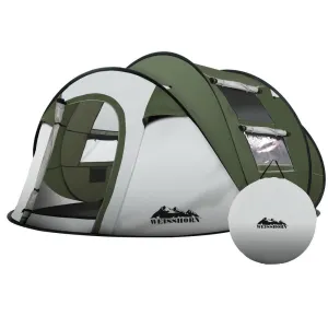 Weisshorn Instant Up Camping Tent 4-5 Person Pop up Tents Family Hiking Beach Dome-NT_Metro