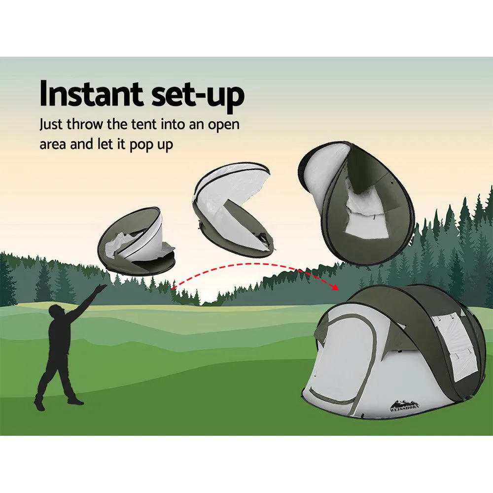 Weisshorn Instant Up Camping Tent 4-5 Person Pop up Tents Family Hiking Beach Dome-VIC_Metro