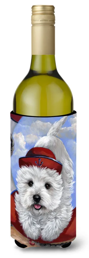 Westie Ahoy Sailor Wine Bottle Hugger PPP3197LITERK