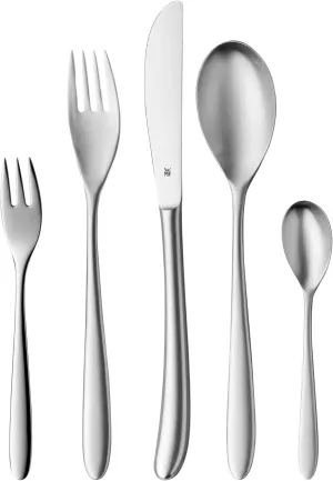 WMF Cutlery Set 30-Piece for 6 People Silk Cromargan 18/10 Stainless Steel Polished