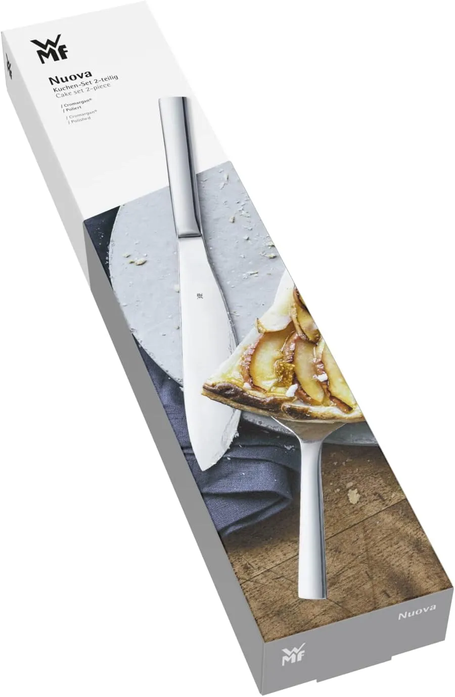 WMF Fruit Knife and Fork Set of 2 Nuova Cromargan Stainless Steel Polished, 29.8 x 6 x 3 cm