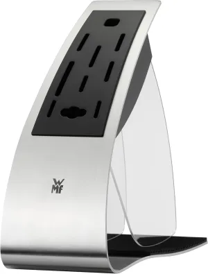 WMF Knife Block, Empty, Stainless Steel, White, 19.8 x 26.3 x 9.6 cm